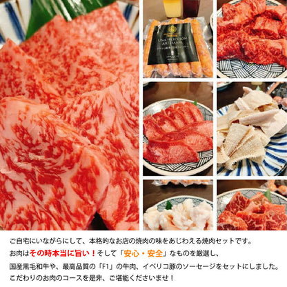 店長厳選焼肉１０種盛り 焼肉セット 5人前×3セット焼き肉　食べ比べ お取り寄せ  バラ オランダ産仔牛上タン 上ハラミ F1ミスジ F2上ロース サンドミノ アブシン シマチョウ  白センマイ イベリコ豚 BBQ 箱入り